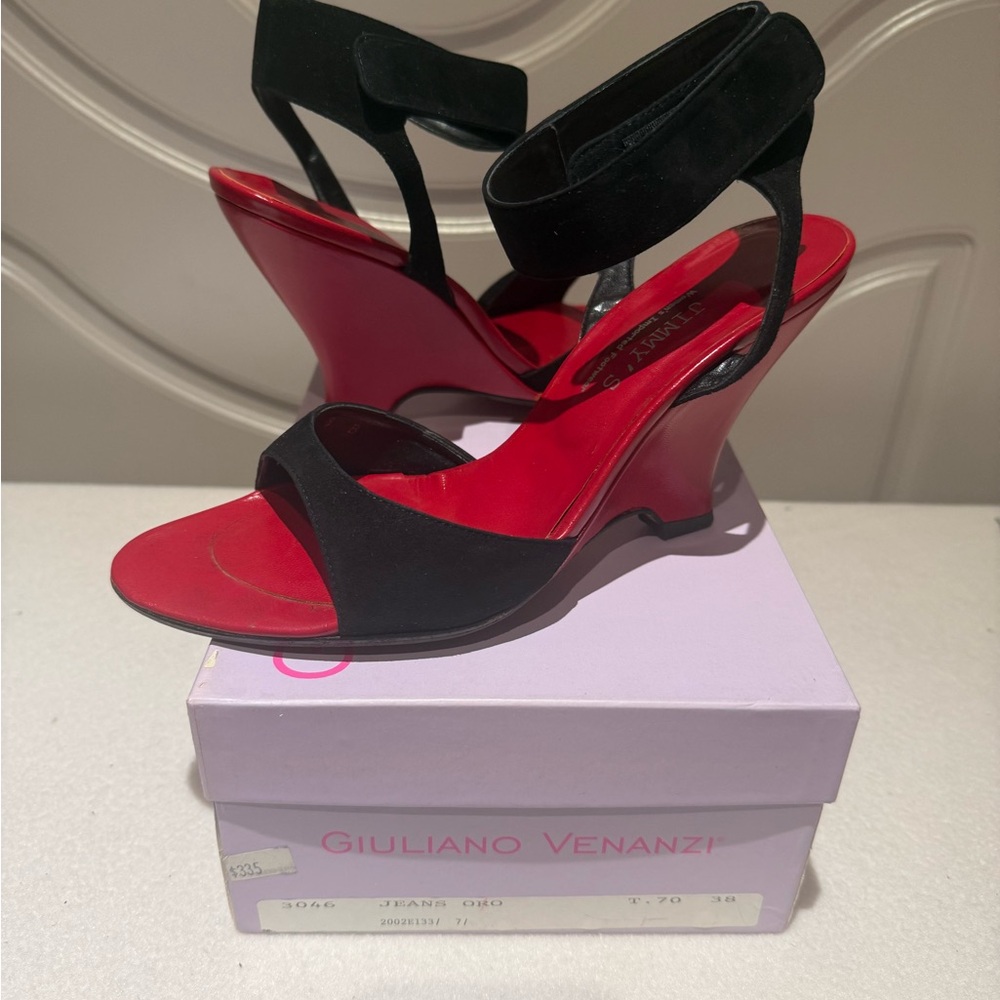 Black and Red Women's Sandals